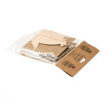 Artículo Decoración de mesa de pollo en forma de panal Pascua blanco naranja 11×6,5×12cm 6ud