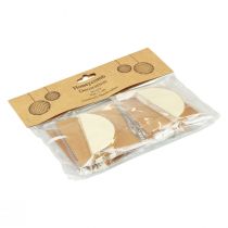 Artículo Bolas de panal bolas de panal Navidad crema brillo Ø7cm 4ud