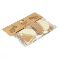Artículo Bolas de panal bolas de panal Navidad crema oro Ø8cm 4ud