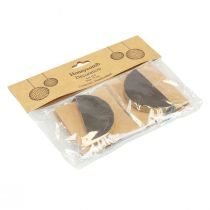 Artículo Bolas de panal Bolas de panal de Navidad oro negro Ø8cm 4ud