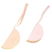 Artículo Bolas navideñas de nido de abeja, color rosa albaricoque, 7 cm, 4 piezas, decoración