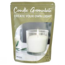 Artículo Arena para velas cera blanca granulada para velas con mecha 400g