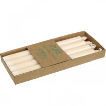 Artículo Velas de cera PURA velas de palo crema Sahara 250/23mm cera natural 4uds