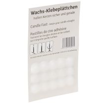 Artículo Almohadillas adhesivas de cera para velas Almohadillas adhesivas blancas 15 piezas