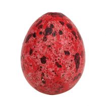 Huevo de codorniz rojo 3cm decoración Pascua 50p