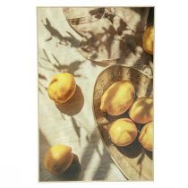 Artículo Cuadro decorativo de pared con limones decoración veraniega para colgar 40x60cm