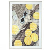 Artículo Decoración de pared cuadro decoración de verano con limonada de limón 40×60cm