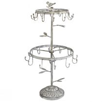 Artículo Portaproductos de metal gris óxido para perchas decorativas Ø24cm H49cm