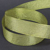 Artículo Cinta navideña con puntos dorados, dimensionalmente estable, verde, 25 mm, 20 m
