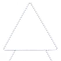 Artículo Árbol de Navidad de metal blanco para colocar y decorar 41cm