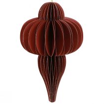 Artículo Adornos para árboles de Navidad de papel Burdeos 20cm 2ud