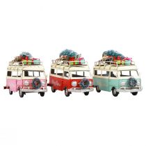 Artículo Autobús navideño coche navideño decoración vintage metal 17cm 1ud