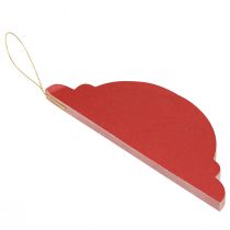 Artículo Papel decorativo navideño Adornos para árboles de Navidad Burdeos Al. 20 cm