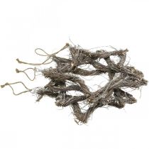 Artículo Adorno navideño estrella estrellas blancas lavadas para colgar olmo 30cm 4uds