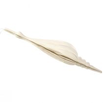 Artículo Elegante decoración colgante navideña de papel en forma de gotas blancas de 80 cm.