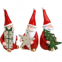 Figuras navideñas Figuras decorativas Papá Noel H8cm 3pcs