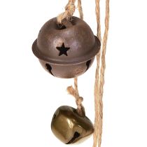 Artículo Campanas navideñas para colgar, H37cm, 6 piezas