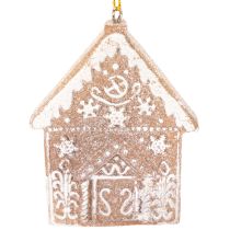 Artículo Adornos navideños, diseño de pastel de miel, reno, hombre de jengibre, copo de nieve, 7 cm, 4 piezas