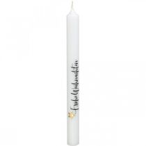 Velas navideñas Velas &quot;Feliz Navidad&quot; blancas 250/22mm 4pcs