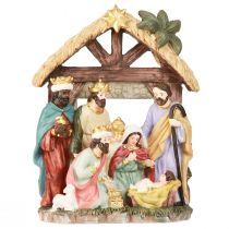 Artículo Belén navideño con figuras Belén navideño 15,5×7×20cm