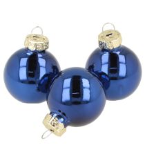 Artículo Juego de mini bolas navideñas de cristal para decorar ramas de abeto, 3 cm, 22 piezas