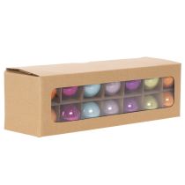 Artículo Juego de adornos para árbol de Navidad, adornos navideños coloridos, brillantes, 40 mm, 24 piezas