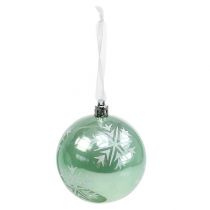 Bola de Navidad Ø8cm de plástico verde claro 1pc