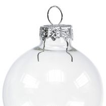 Artículo Bola navideña de cristal Ø4cm transparente 24 piezas