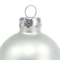Artículo Bola navideña vaso Ø6cm mezcla plata 24 piezas