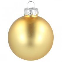 Artículo Bola navideña vaso Ø6cm mezcla oro 24 piezas