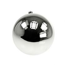 Artículo Bola de Navidad plastico pequeña Ø14cm plata