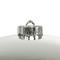 Artículo Bola navideña plástico pequeña Ø14cm plata