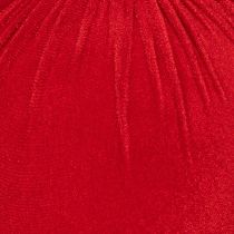 Artículo Bola de Navidad con aspecto de terciopelo rojo, bola grande para árbol de Navidad de 20 cm, 3 piezas