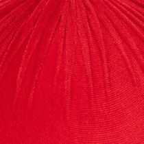 Artículo Bola navideña de terciopelo rojo, bola decorativa grande para colgar, 25 cm, 2 piezas