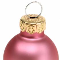 Artículo Mini bolas navideñas mate/brillante surtido Ø2,5cm 24 piezas colores diferentes