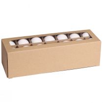 Artículo Bolas navideñas cristal blanco esmaltado mate Ø4cm 24uds