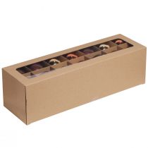 Artículo Bolas navideñas bolas de árbol marrón dorado vidrio Ø6cm 24 piezas