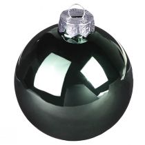 Artículo Bolas de Navidad árbol verde gris bolas de cristal Ø6cm 24 uds