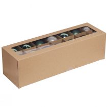 Artículo Bolas de Navidad árbol verde gris bolas de cristal Ø6cm 24 uds