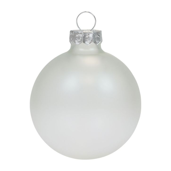 Bolas navideñas vidrio transparente opaco bolas de árbol de Navidad Ø6cm 6ud