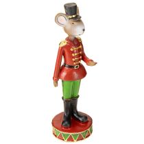 Artículo Figuras decorativas navideñas de ratón 14,5cm rojo-verde 2 piezas