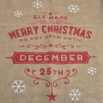 Saco navideño Saco regalo Saco navideño de yute grande 80×48cm