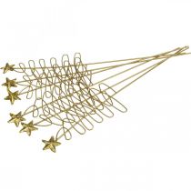 Artículo Plug navideño flor de abeto plug metal 30cm 6uds