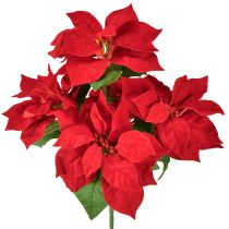 Artículo Flor de Pascua Artificial Roja 5 Flores 40cm