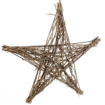 Artículo Estrella decorativa Poinsettia de ramas para colgar 50cm