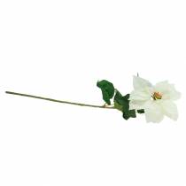 Artículo Flor de Pascua flor artificial blanca 67cm