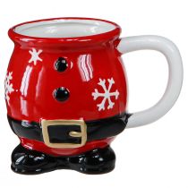 Artículo Taza navideña taza de cerámica Papá Noel 10,5cm 2uds