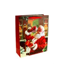 Bolsa de regalo con Santa Claus 24cm x 18cm x 8cm