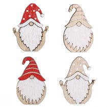 Artículo Duendes navideños de madera para pegar 2x3,5cm 48uds