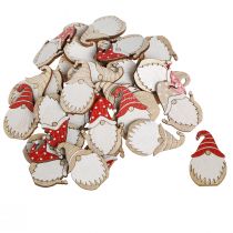 Artículo Duendes navideños de madera para pegar 2x3,5cm 48uds